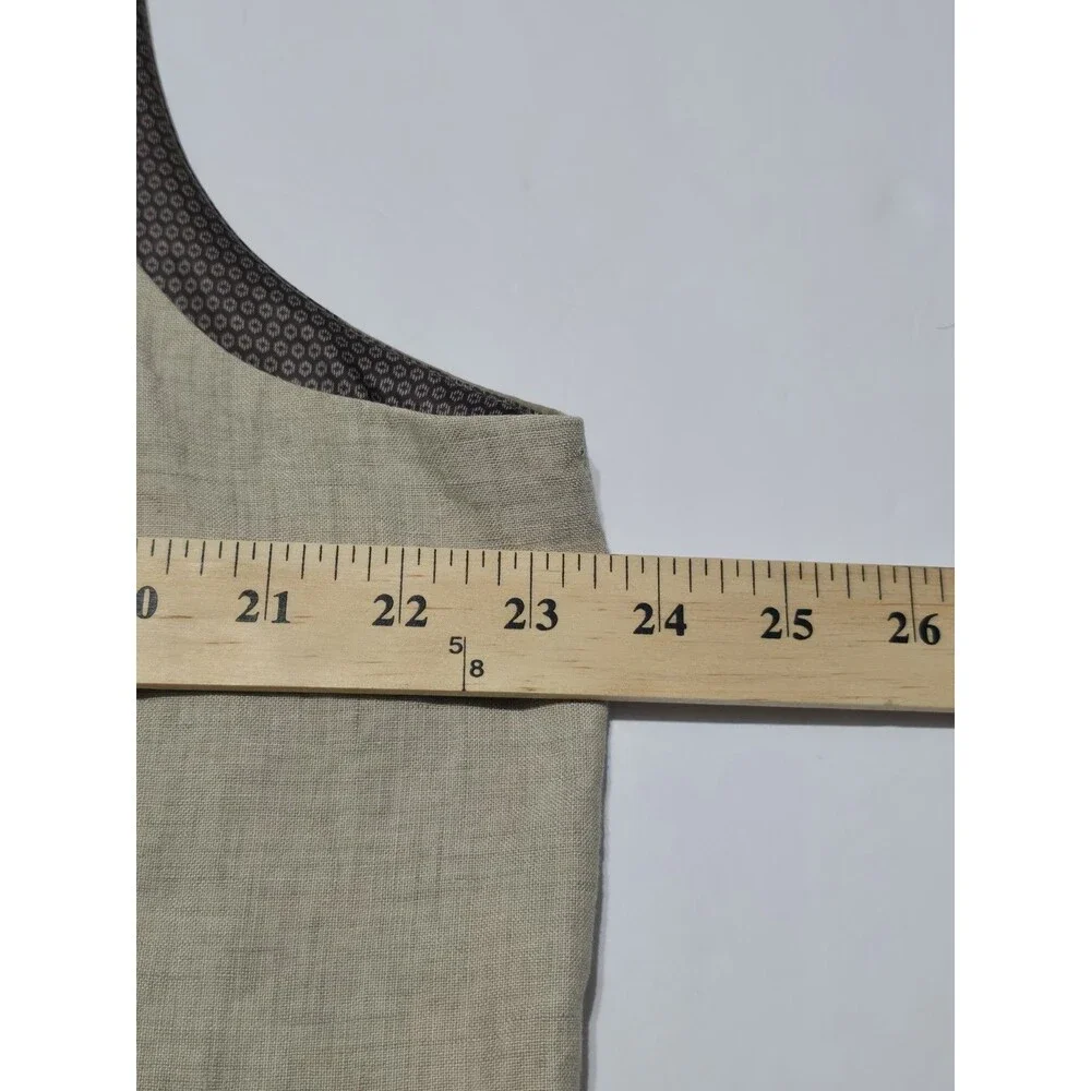 Joseph Abboud Waistcoat Men's XXL Formal Dress Suit Vest 5-Button 100% Linen NWT